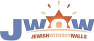 Logo of JW Jewish World Walls with a stylized brown star above the text