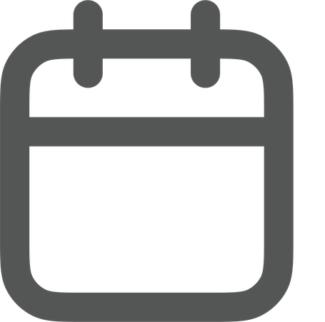 Icon of a calendar with a square date area