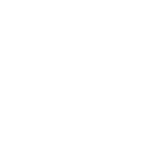 A white gear icon with a circular center and eight rounded teeth on a black background.
