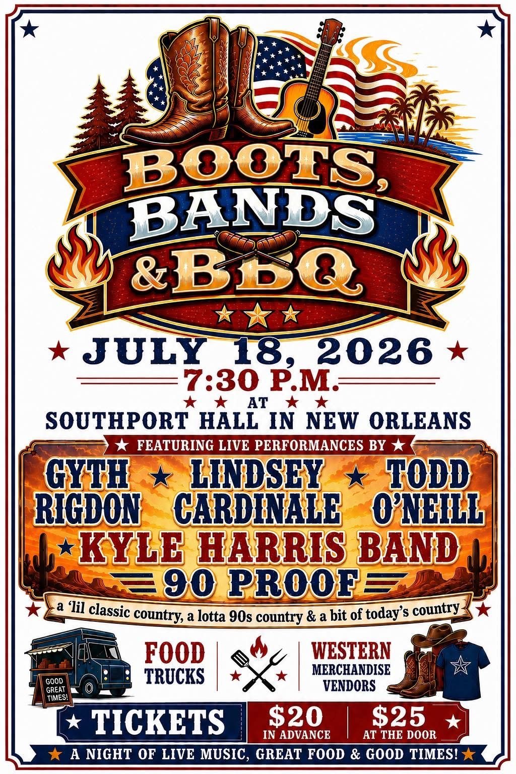 BOOTS, BANDS &amp; BBQ ft. Todd O’Neill + more