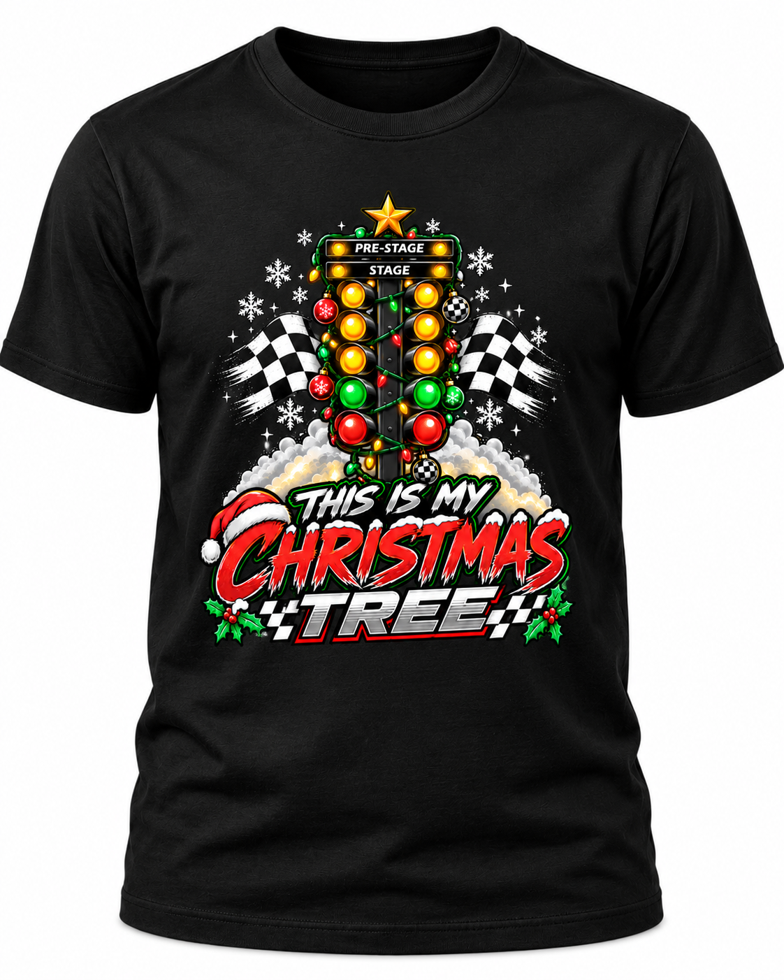 This Is My Christmas Tree" Racing T-Shirt