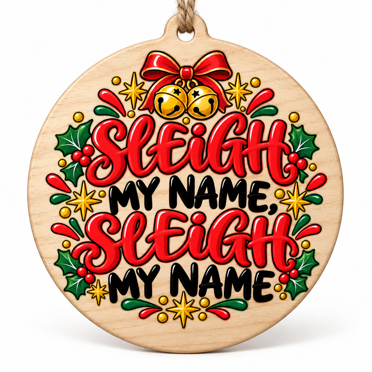 Festive Wooden Ornamentd