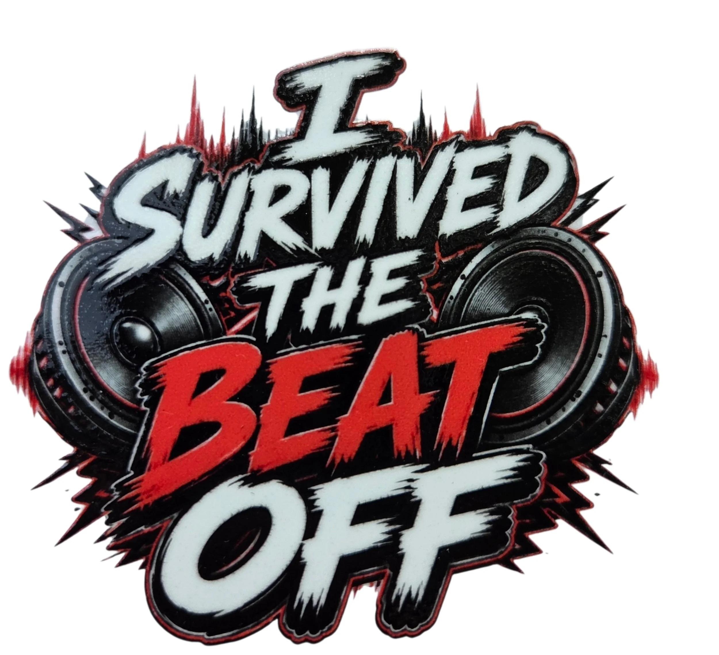I SURVIVED THE BEAT OFF Sticker