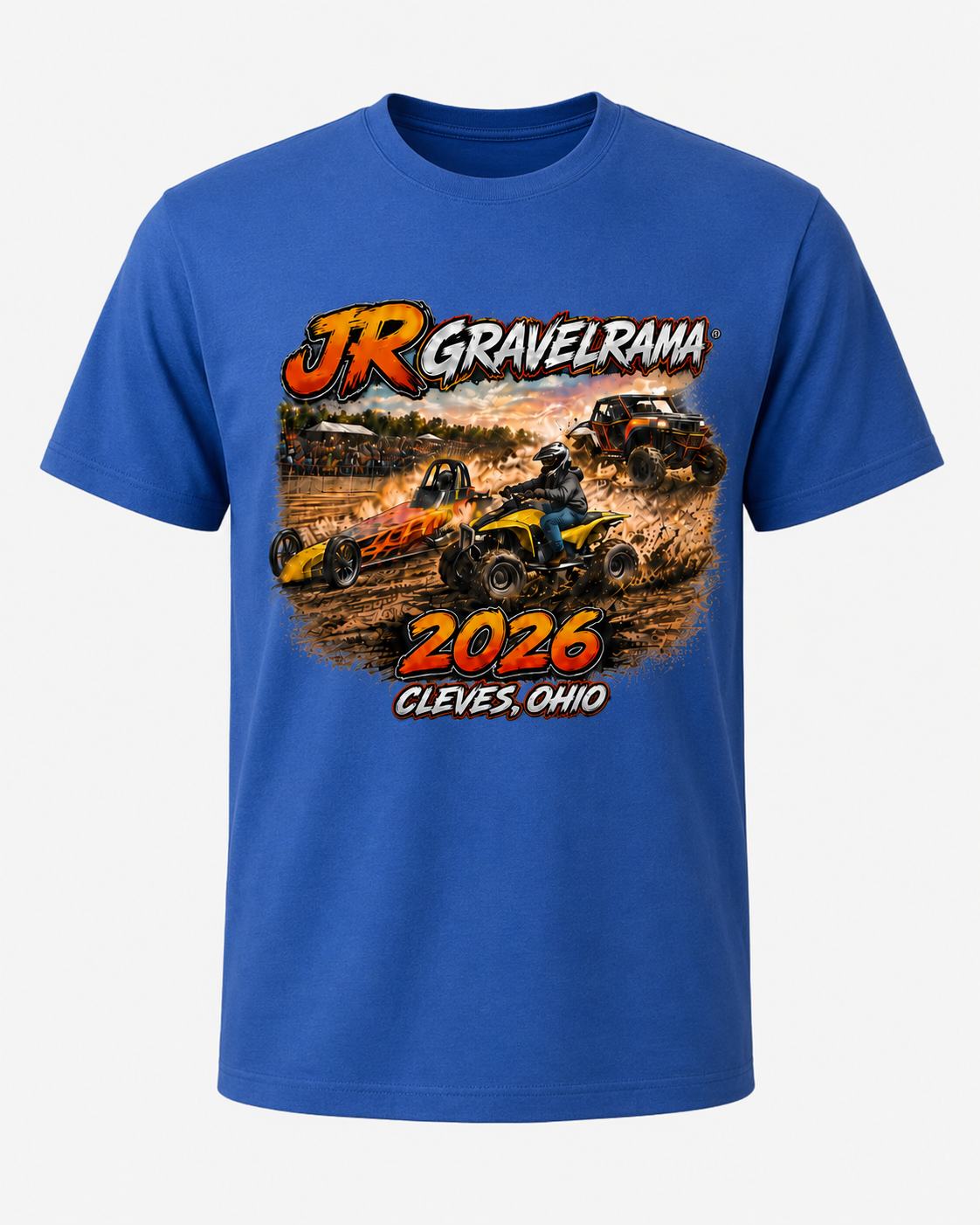 Jr Gravelrama Blue T Shirt.png