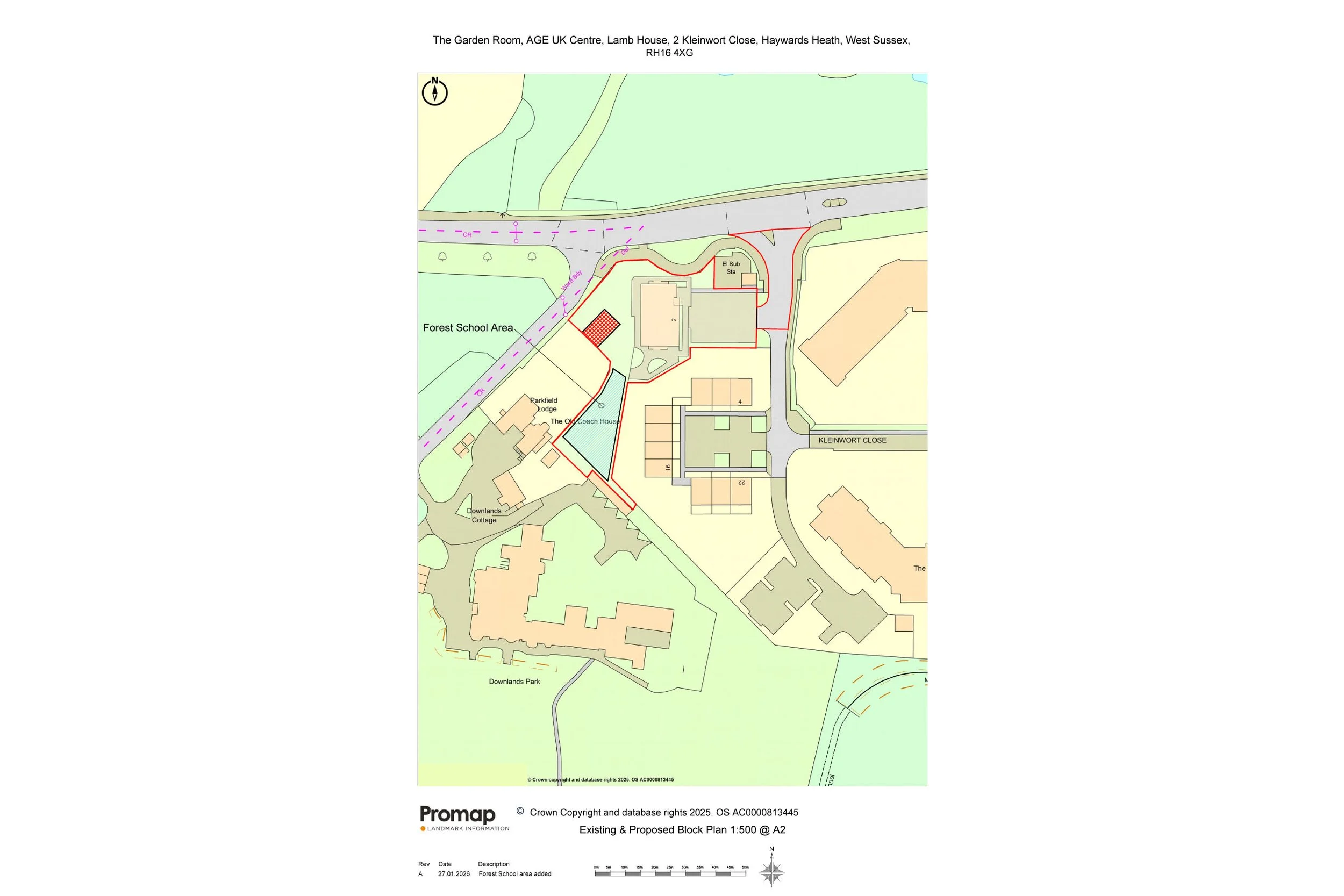 Planning permission drawings for Haywards Heath nurssery