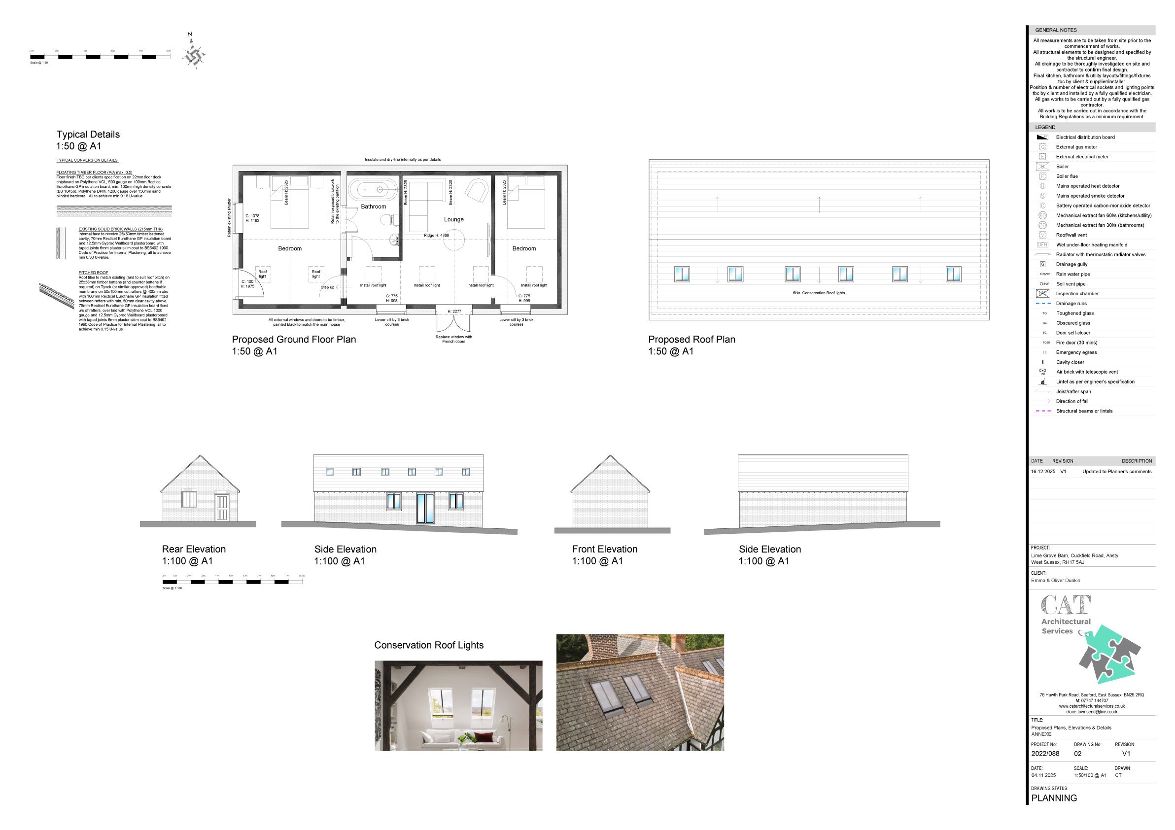 Grade II listed barn in Sussex plans