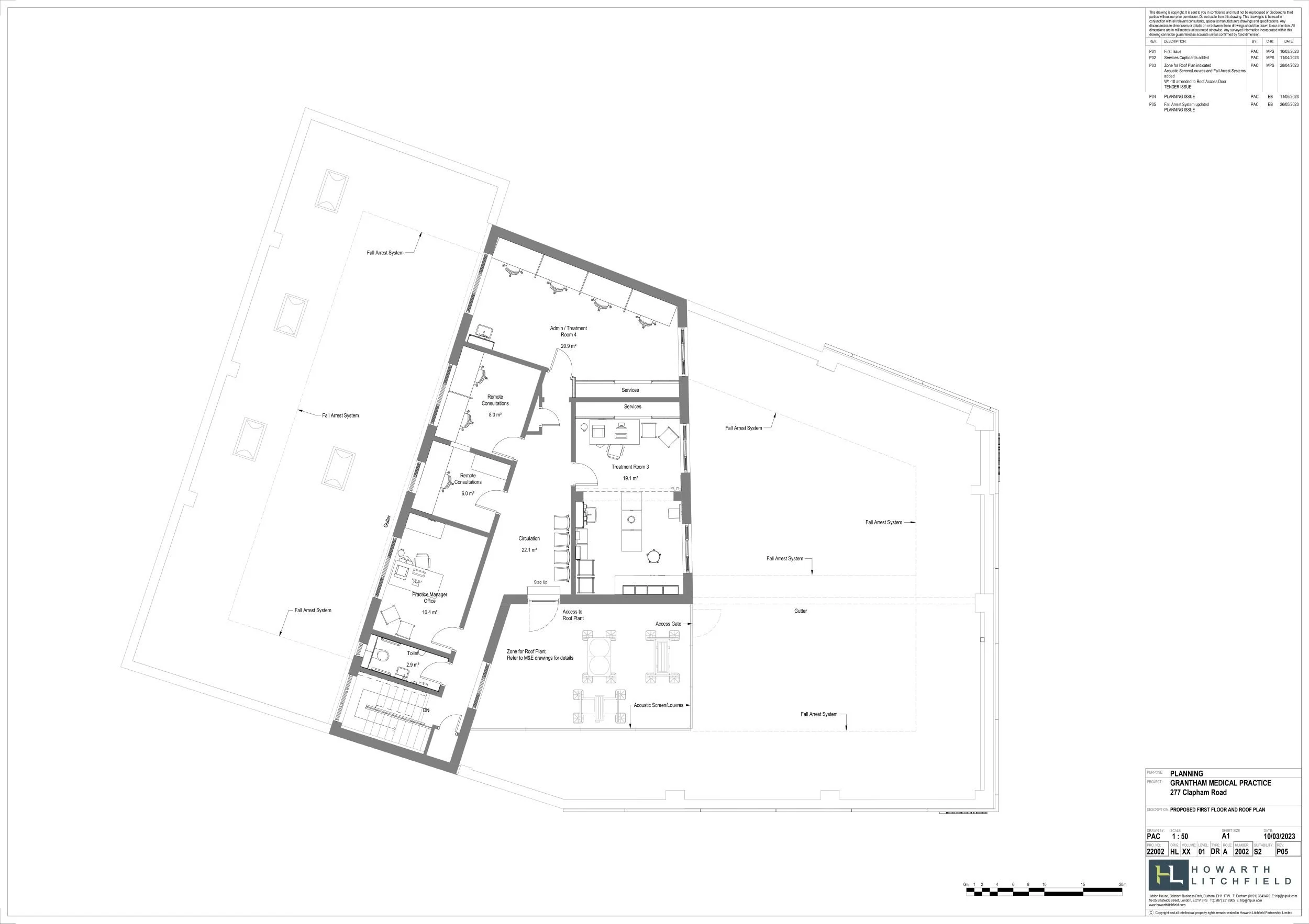 Proposed First Floor and Roof Plan