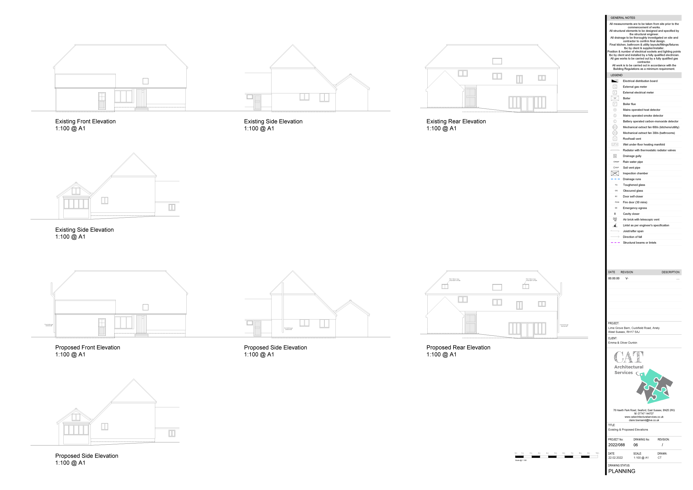Grade II listed barn in Sussex plans