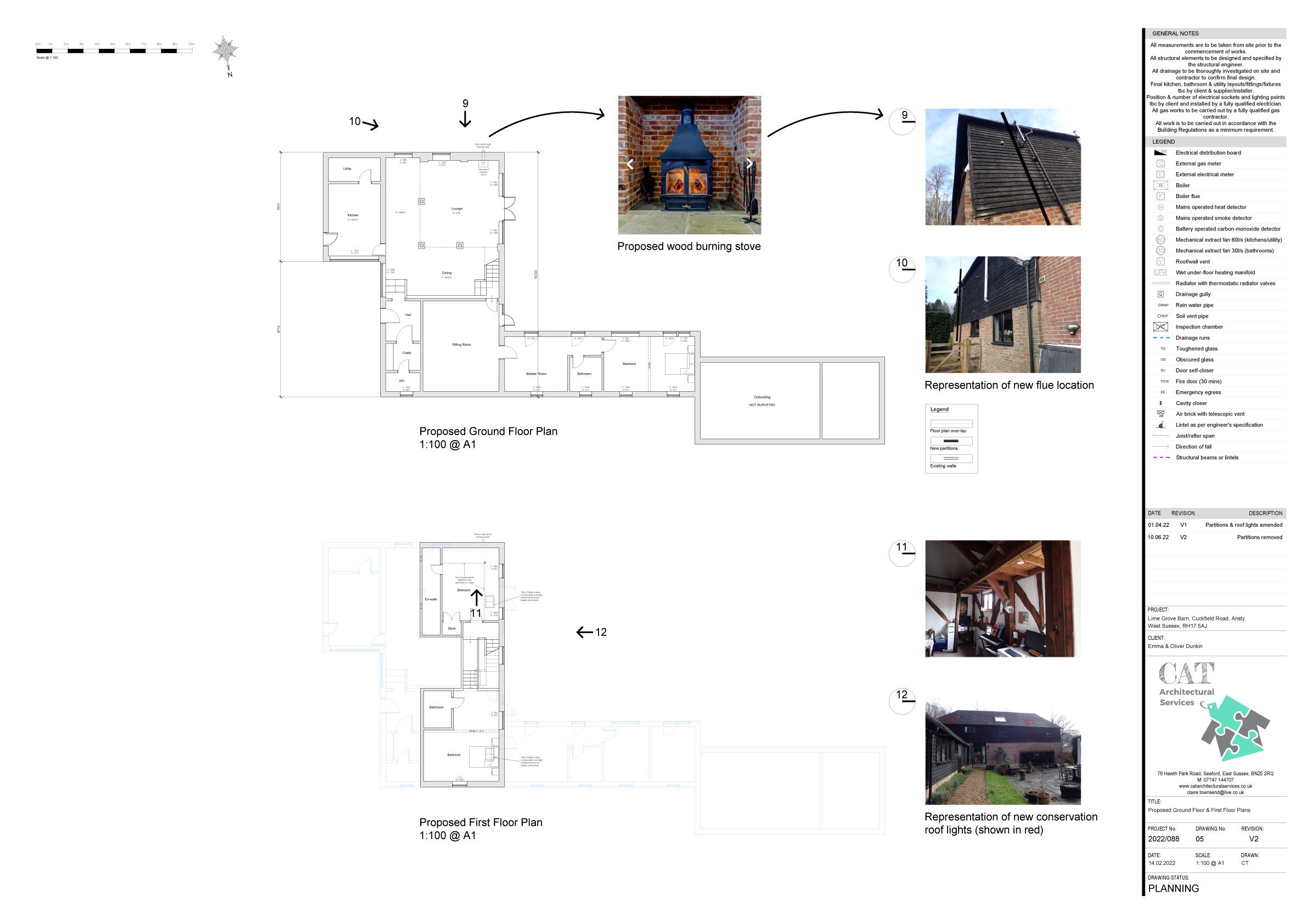 Grade II listed barn in Sussex plans