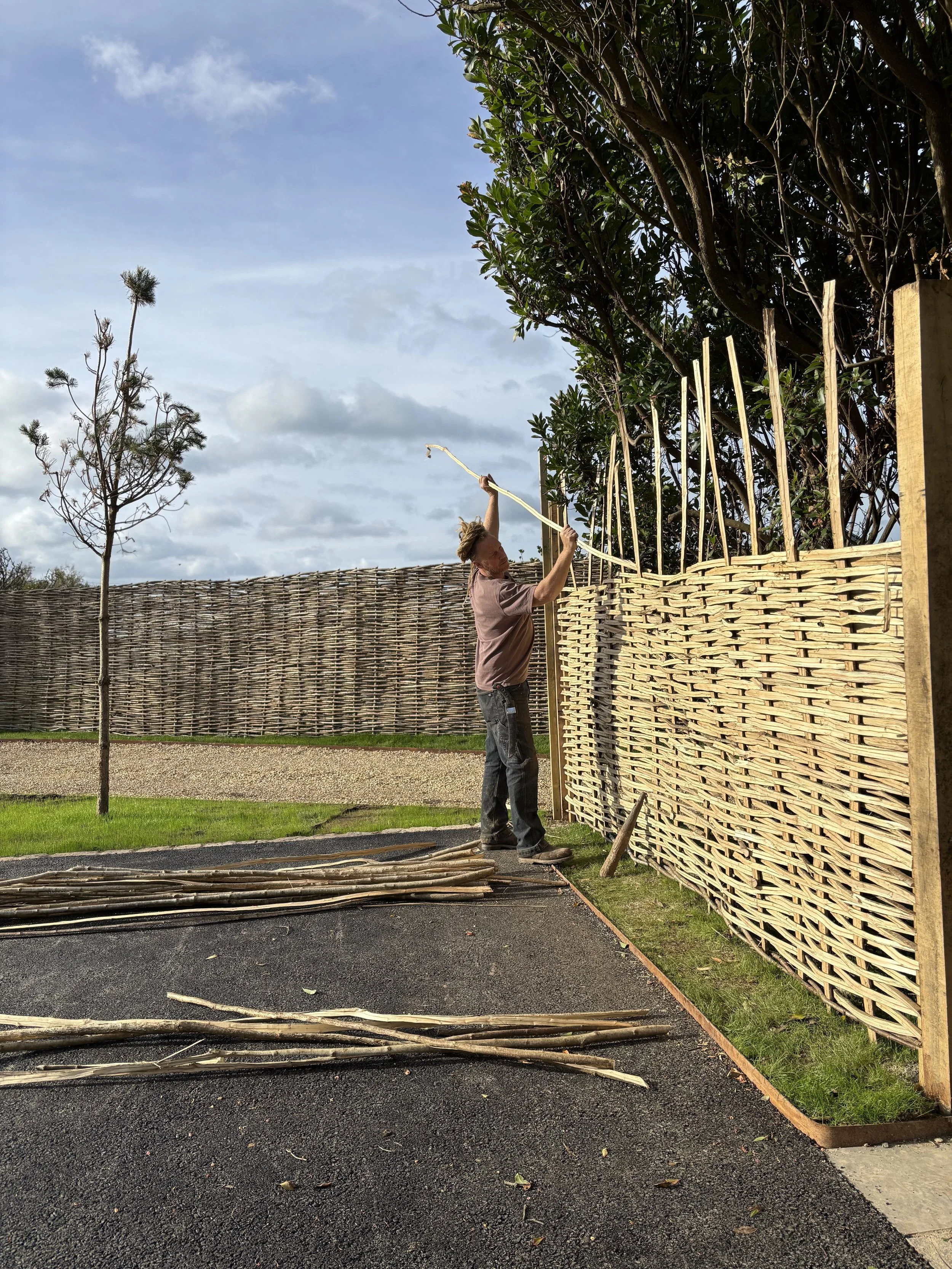 Choosing the right rod for each layer is crucial to keep the uprights nice and straight.
