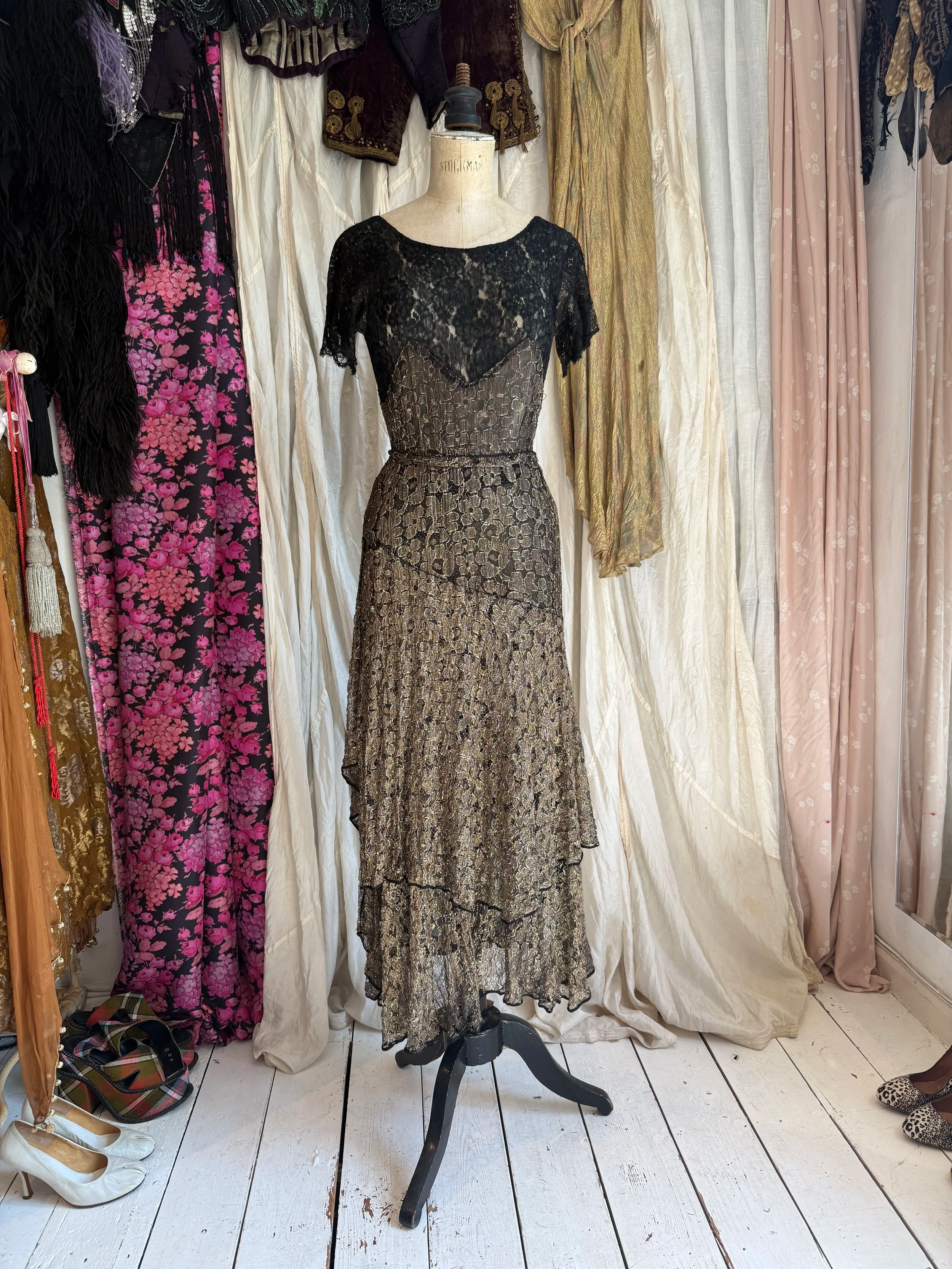 Lamé Evening Gown, 1930s