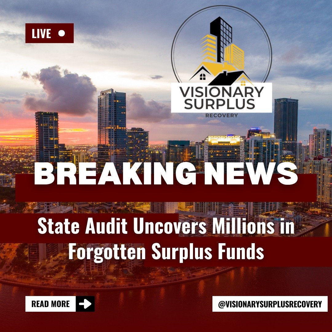📢 A recent state audit revealed millions of dollars in surplus funds are sitting unclaimed in Clerk of Court accounts across Florida.
In some counties, this money has been there for YEARS.
Don&rsquo;t let yours sit forgotten&mdash;DM us to run a che
