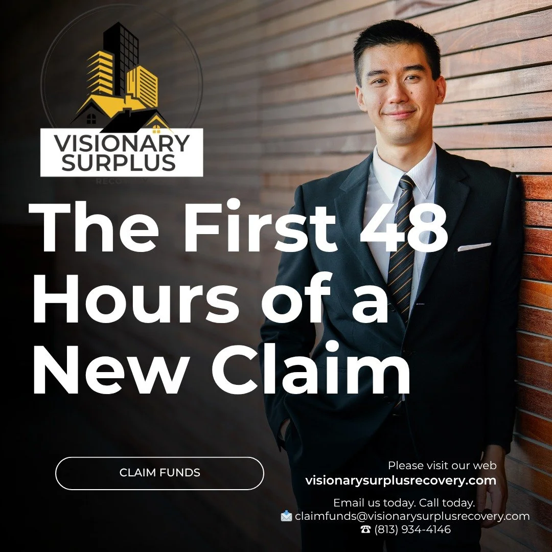 Every claim is a story. We coordinate with attorneys and courts to make sure homeowners receive the money that belongs to them.
Want us to check for you?
📩 claimfunds@visionarysurplusrecovery.com
 ☎ (813) 934-4146

www.visionarysurplusrecovery.com

