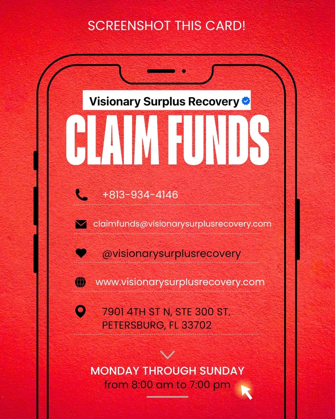 Foreclosure isn&rsquo;t the end. You could still be owed thousands in surplus funds. Don&rsquo;t let the court keep your money.
✅ No upfront fees
✅ Licensed attorneys included
✅ Fast results
📩 claimfunds@visionarysurplusrecovery.com
 ☎ (813) 934-414