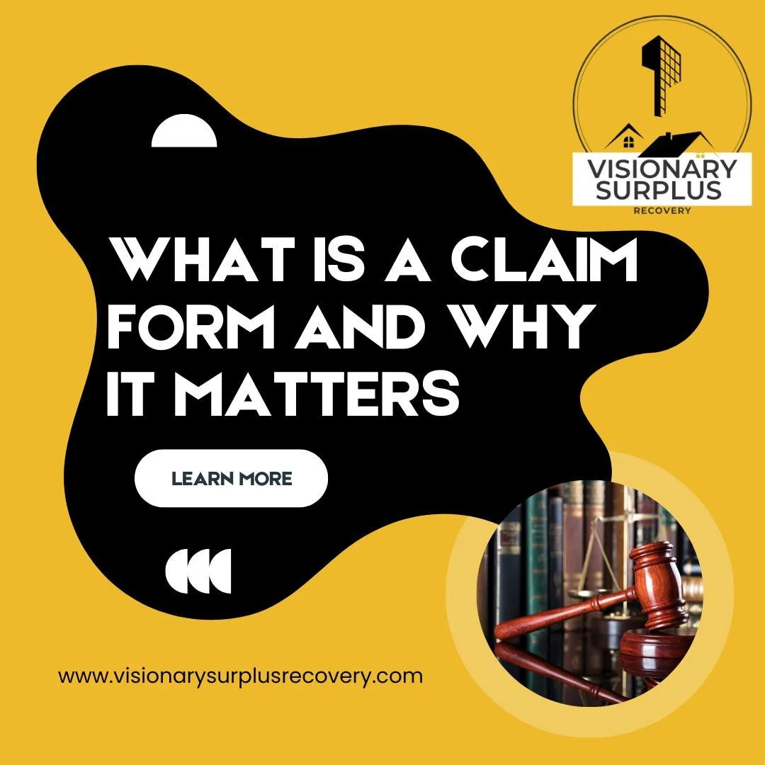 Your surplus funds claim isn&rsquo;t valid until you file the right form&mdash;properly.
📌 Courts reject incomplete or incorrect forms every week.
📌 Missing details can delay payment by months.
📌 We make sure every claim is accurate and filed on t