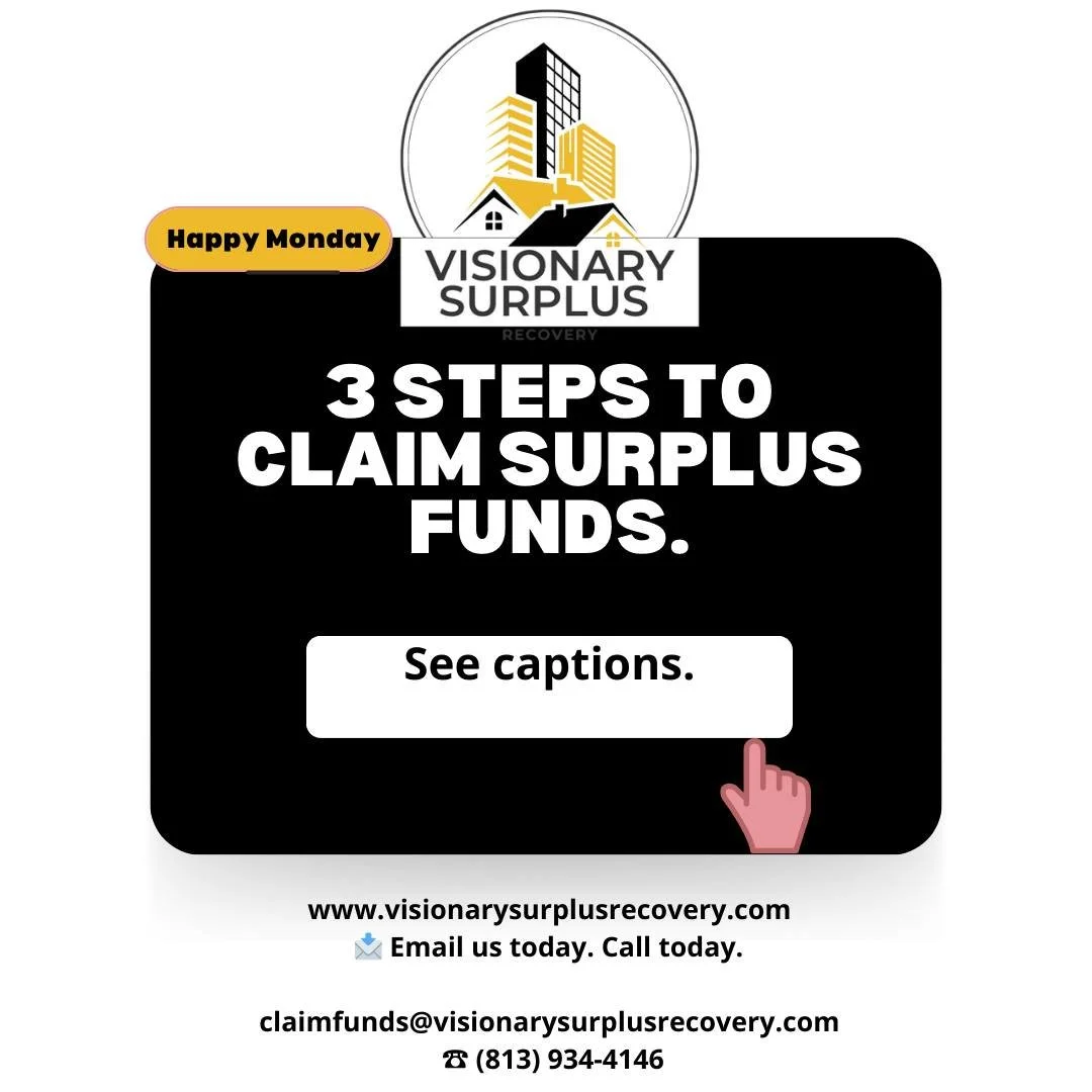 💡 How to Claim Surplus Funds
1️⃣ The property sells for more than what&rsquo;s owed.
2️⃣ Court holds the extra money&mdash;not the bank.
3️⃣ You file a claim to get YOUR funds.
Need help starting? We handle the paperwork and legal team.
📩 claimfund