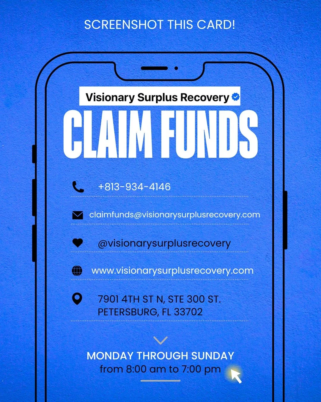 🚨 Just because the house sold doesn&rsquo;t mean the money&rsquo;s gone.
You may still have thousands waiting.
Let&rsquo;s start your free surplus check today.
📩 claimfunds@visionarysurplusrecovery.com

☎ (813) 934-4146