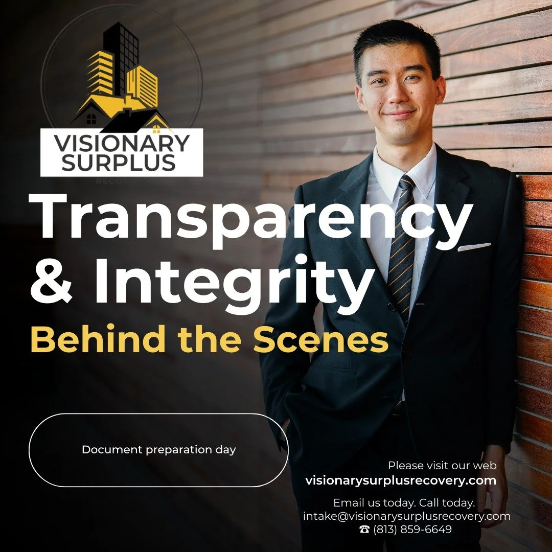 📂 Behind the scenes at Visionary:
This is where surplus claims are won or lost.

We carefully prepare:
✔️ Ownership verification
✔️ Heir affidavits
✔️ Court motions
✔️ Supporting documentation

One missing detail can delay or deny a claim.
We make s