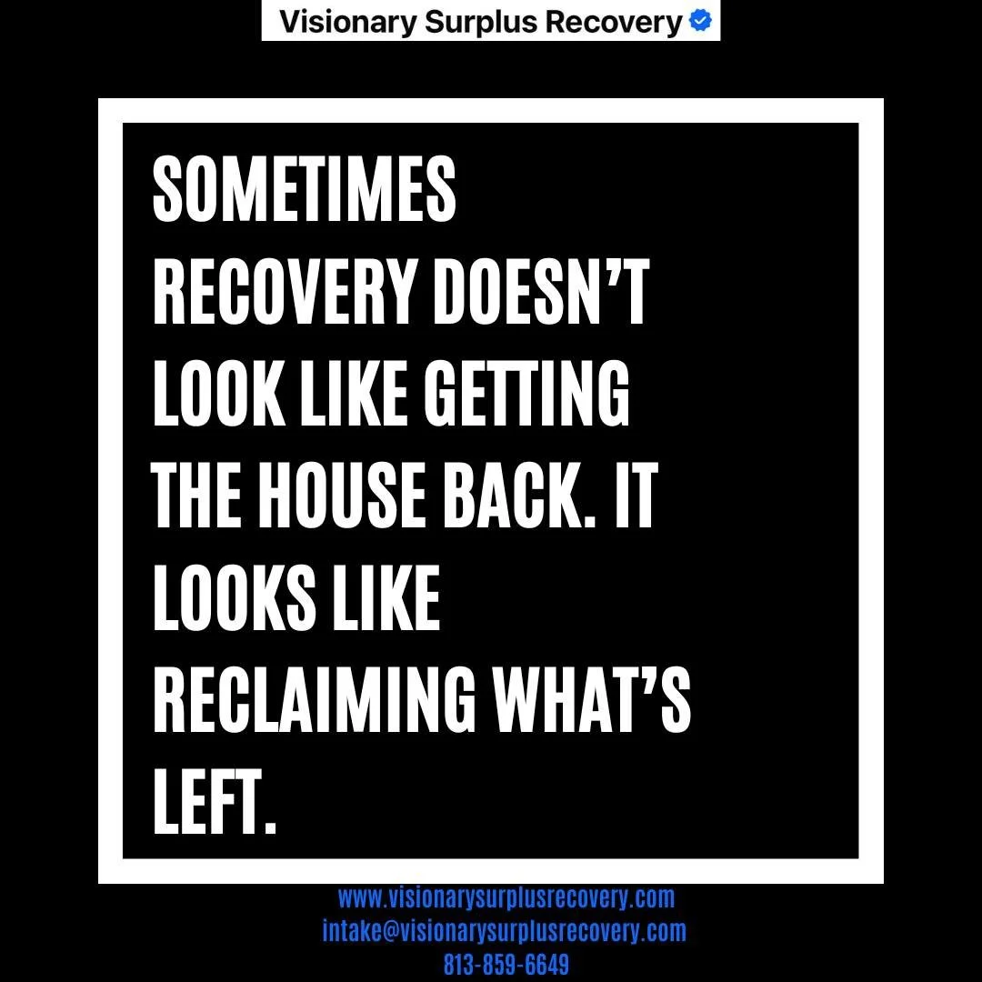 Foreclosure is difficult.
But for many homeowners, surplus funds become the first step toward rebuilding.

There may still be something left to recover.

📩 Email us today. Call today.
intake@visionarysurplusrecovery.com

☎ (813) 859-6649

#SundayRef