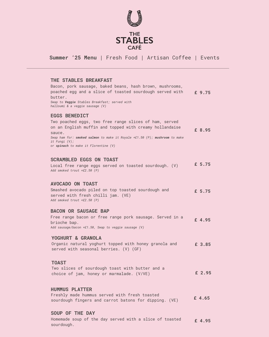 🥪☕ Fresh out the paddock&hellip; our new Summer &lsquo;25 Menu has landed! 🌿🐴

From fluffy pancakes and honey-drizzled halloumi to babycino-ready kids&rsquo; plates and ice-cold lattes &mdash; we&rsquo;ve got something for every stablemate.

Pop i