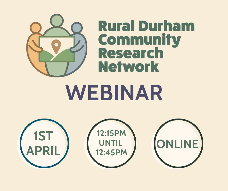 Training and Funding Webinar: Support for Rural Communities to Lead Research
