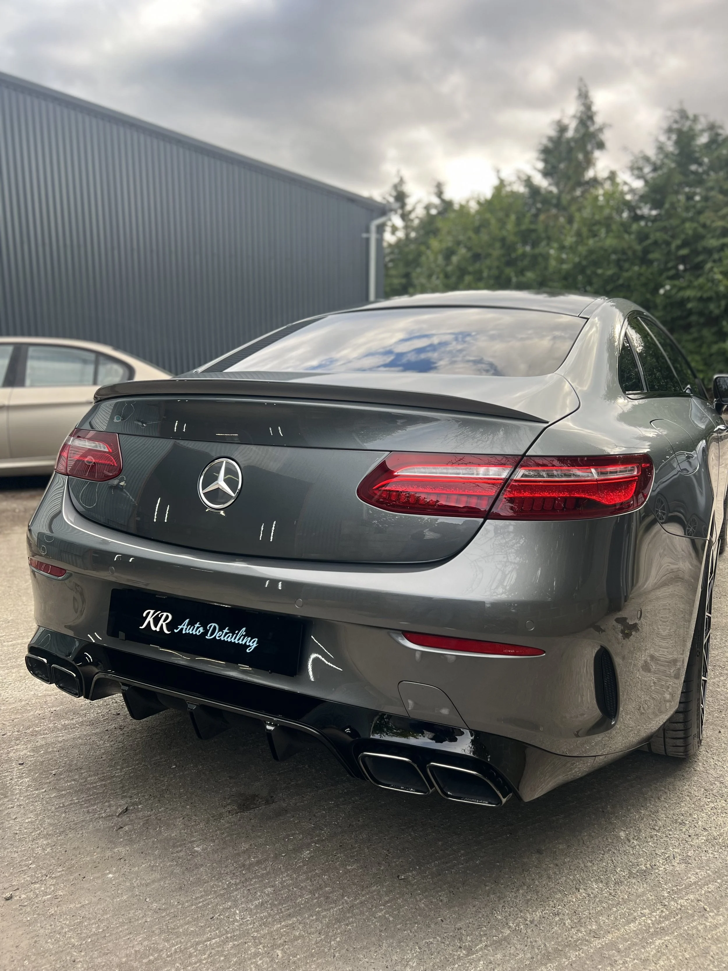 Modified Mercedes-Benz and a license plate that reads 'KR Auto Detailing' | Ceramic Coating | Galway 