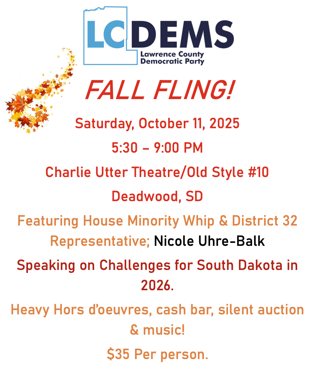 Lawrence County Democratic Party Fall Fling