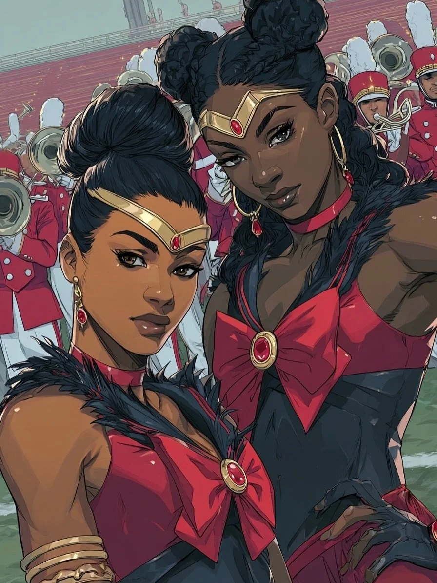 Sailor Guardians | HBCU Edition | Clark Atlanta University ❤️🖤❤️🖤