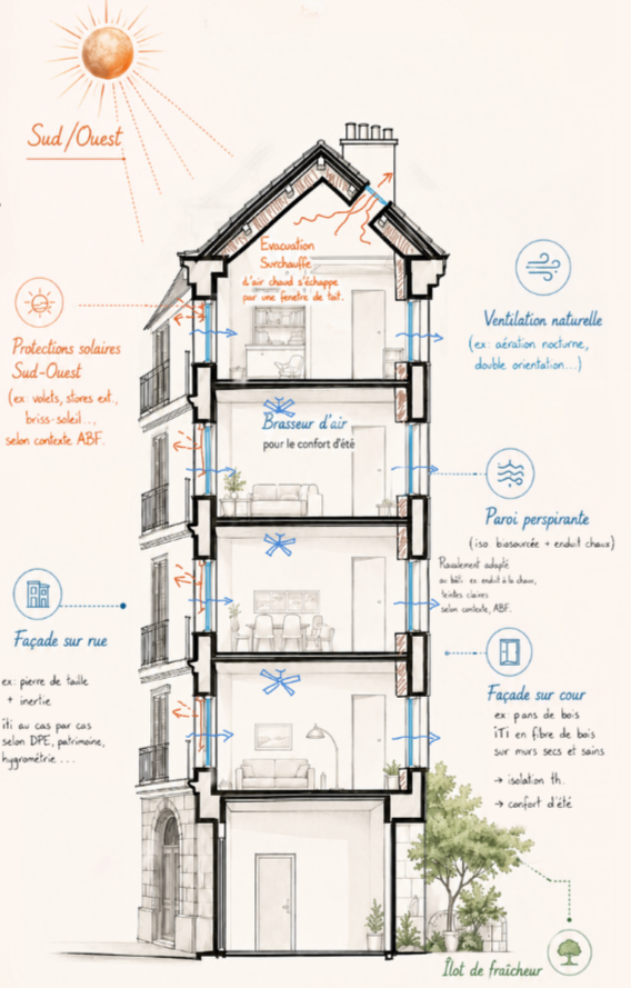 Le confort d’été dans le logement collectif