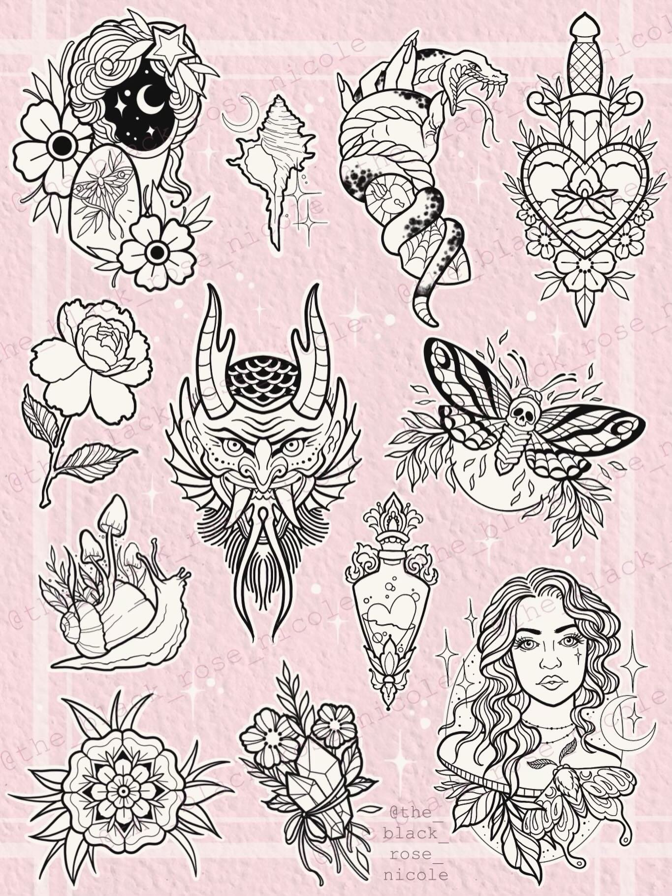 ✨ THE 12 DAYS OF CHRISTMAS FLASH EVENT ✨
🎄 FULL COLLECTION DROP 🎄
➡️ @the_black_rose_nicole ⬅️

All 12 flash designs are here!
This is the complete holiday flash collection created by Nicole &amp; Alyx and released over the last 12 days &mdash; now