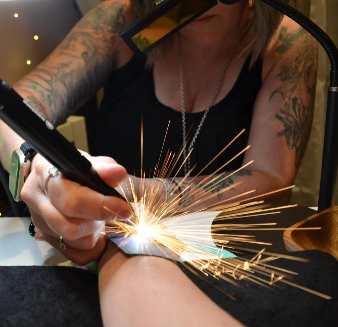 Nicole is available to do permanent jewelry this Friday at The Black Rose- Tattoos &amp; Art

⚡️Text me to book an appointment⚡️

(609) 904-5200