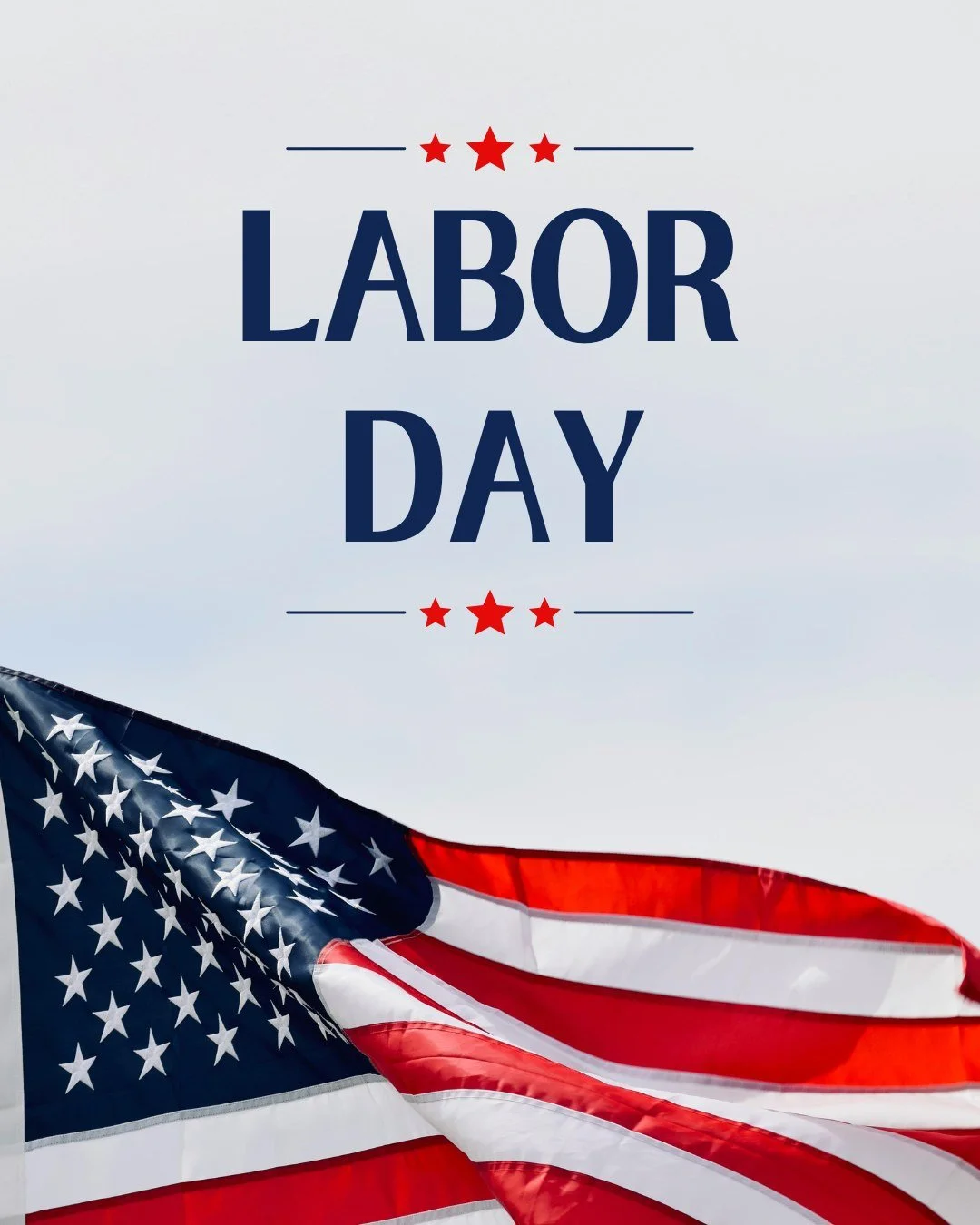 🇺🇸 Happy Labor Day!

Today, we celebrate the hard work, dedication, and contributions of the people who keep our communities moving forward.

Wishing everyone a safe and relaxing Labor Day weekend!