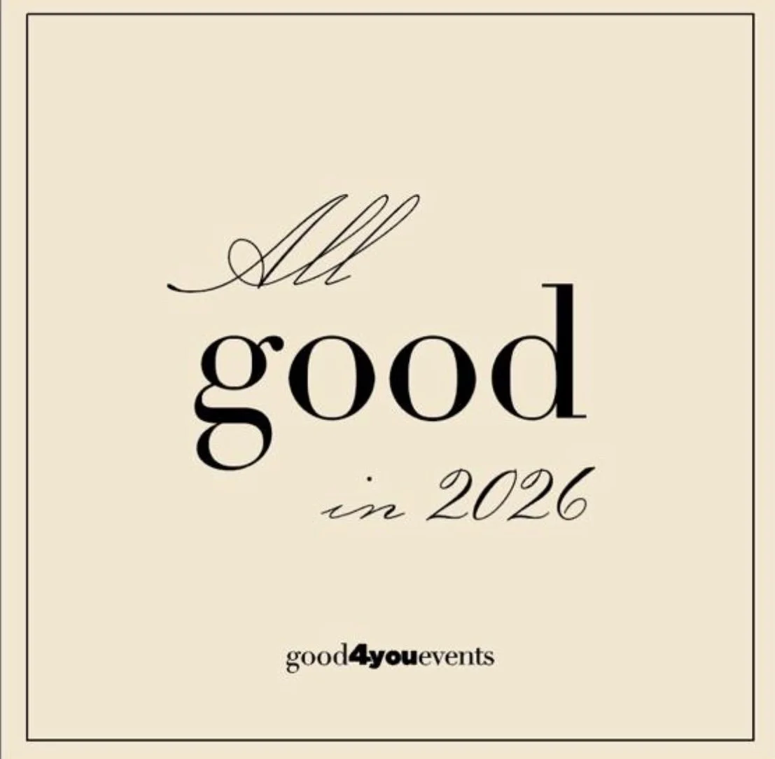 WISHING YOU A BEAUTIFUL AND
INSPIRING NEW YEAR,
FILLED WITH WARMTH AND NEW BEGINNINGS.
MUCH LOVE, Good 4 You Team