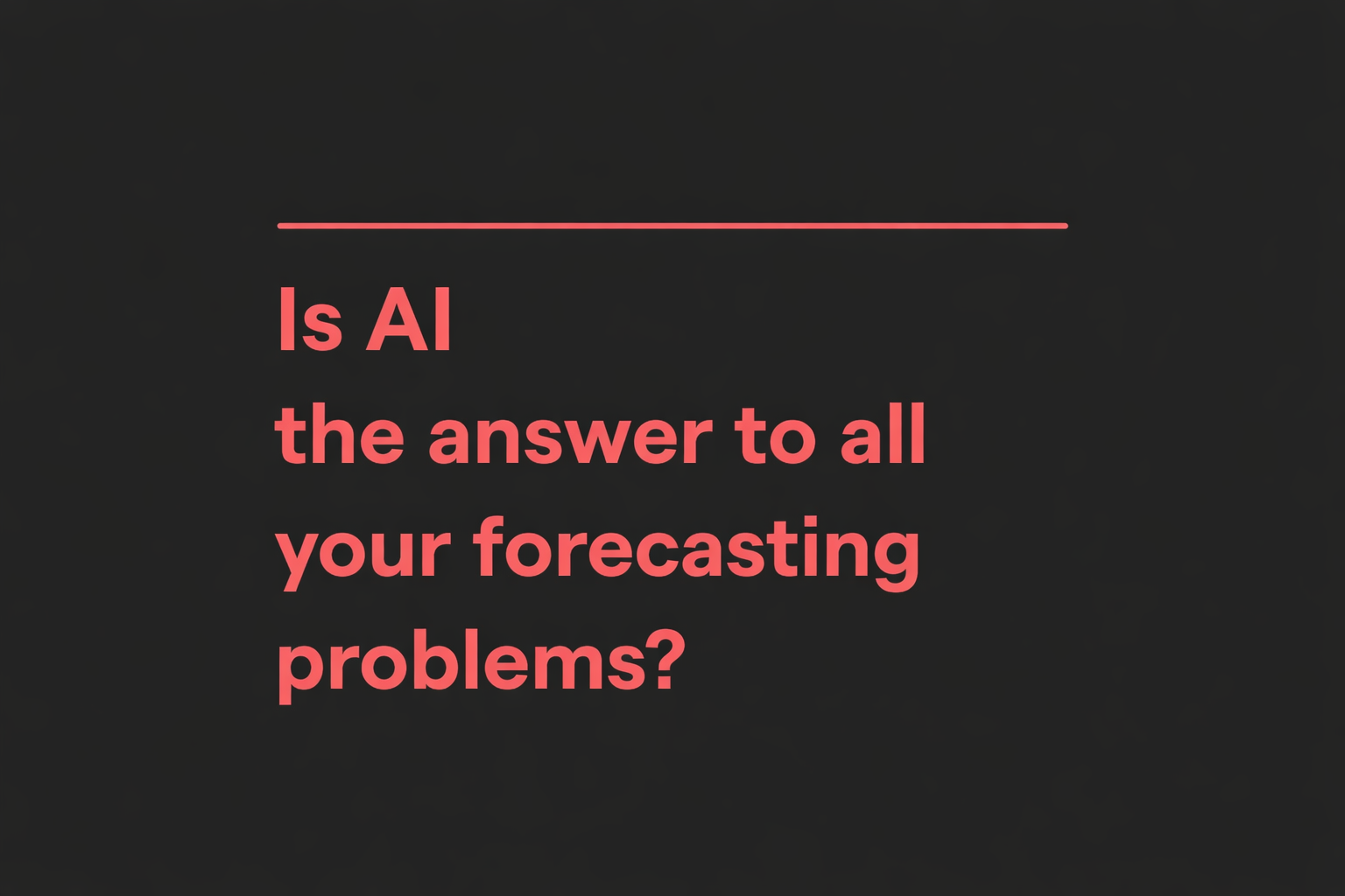 Will AI Crack Demand Planning in the Food Industry?