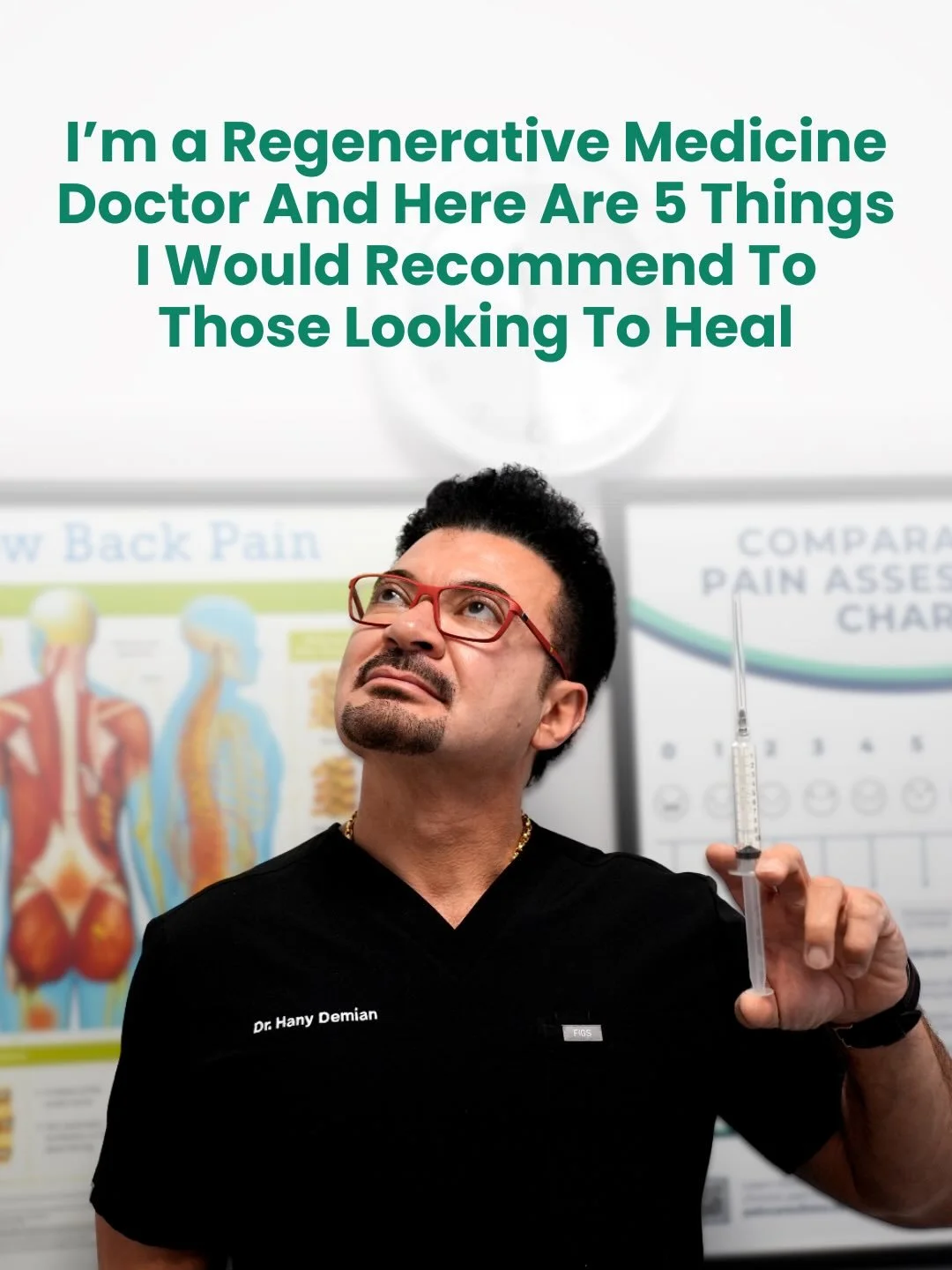 I&rsquo;m a regenerative medicine doctor, and this is what I actually recommend when people want to heal, not just mask symptoms.
No shortcuts.
No &ldquo;one-size-fits-all.&rdquo;
Just tools that work with your biology, not against it.
PRP.
Exosomes.