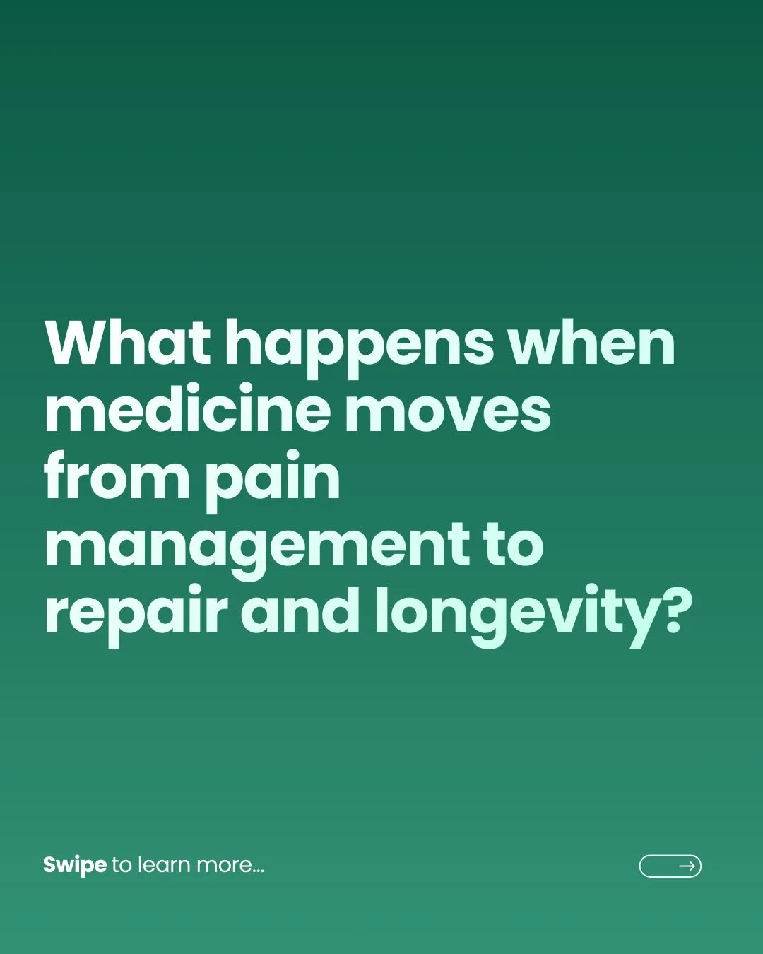 What happens when medicine shifts from managing pain&hellip;
to restoring function and extending healthspan?

That&rsquo;s exactly what we unpacked on the @longevity.technology podcastwith Phil Newman and Dr. Nina Patrick.

We talked about:

&bull; W