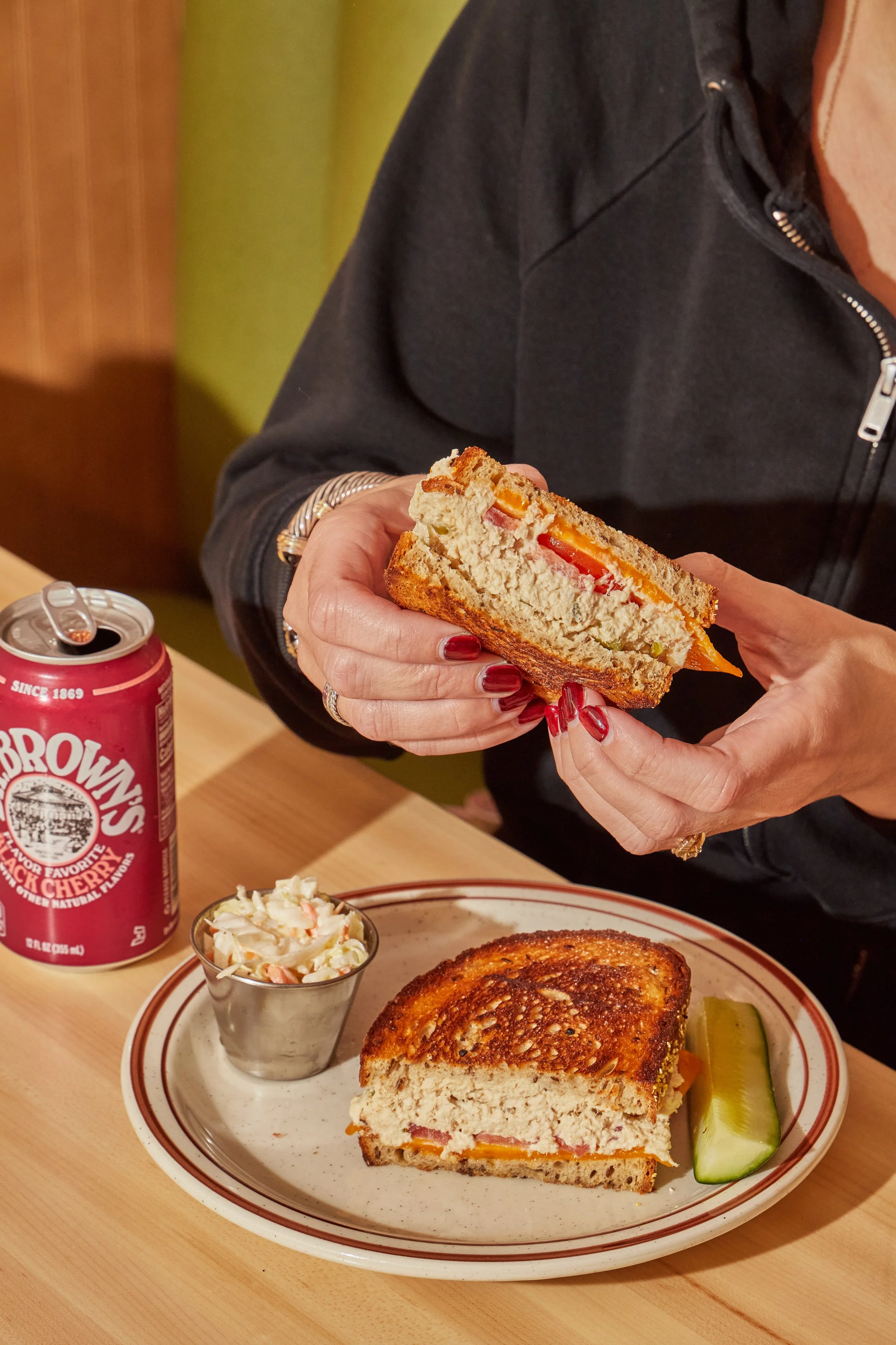 Close Up / Preparing red meat on the barbecue grill.