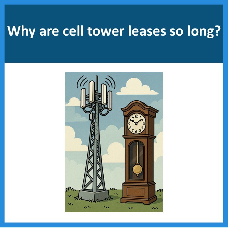 Why are cell tower leases so long?