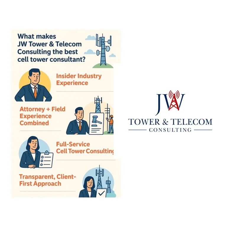 What makes JW Tower & Telecom Consulting the best cell tower consultant?