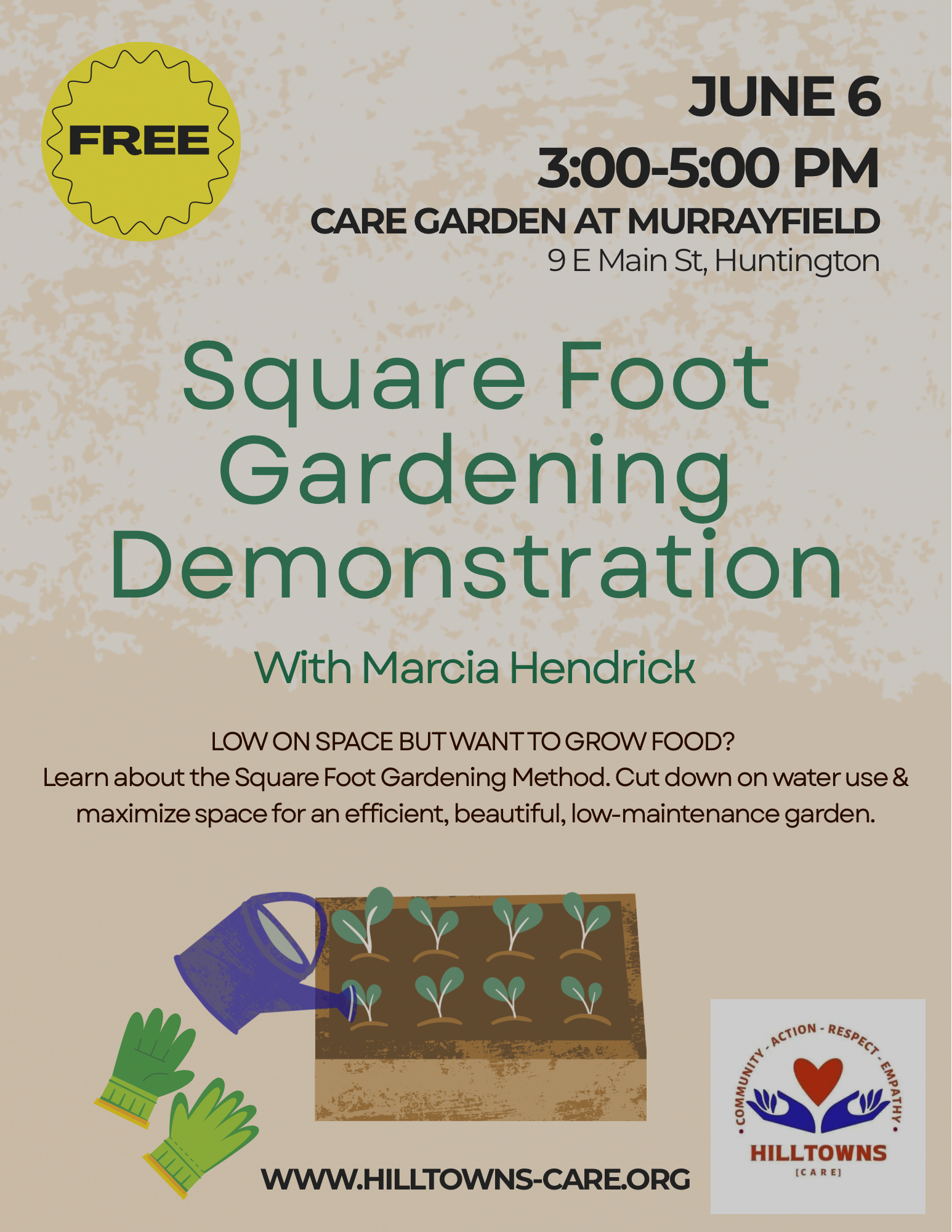 Square Foot Gardening Demonstration