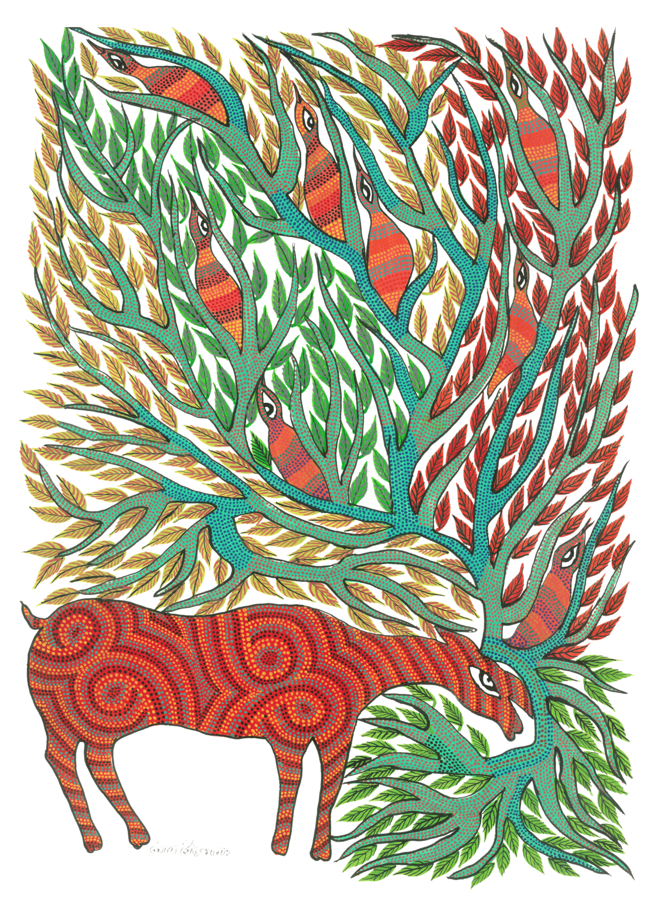 Forest life - Bhil Artwork.png