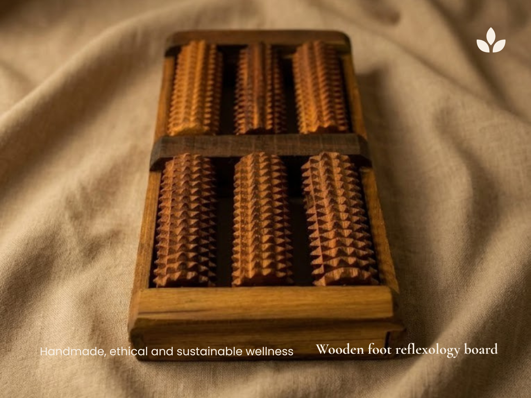 Wooden foot reflexology board