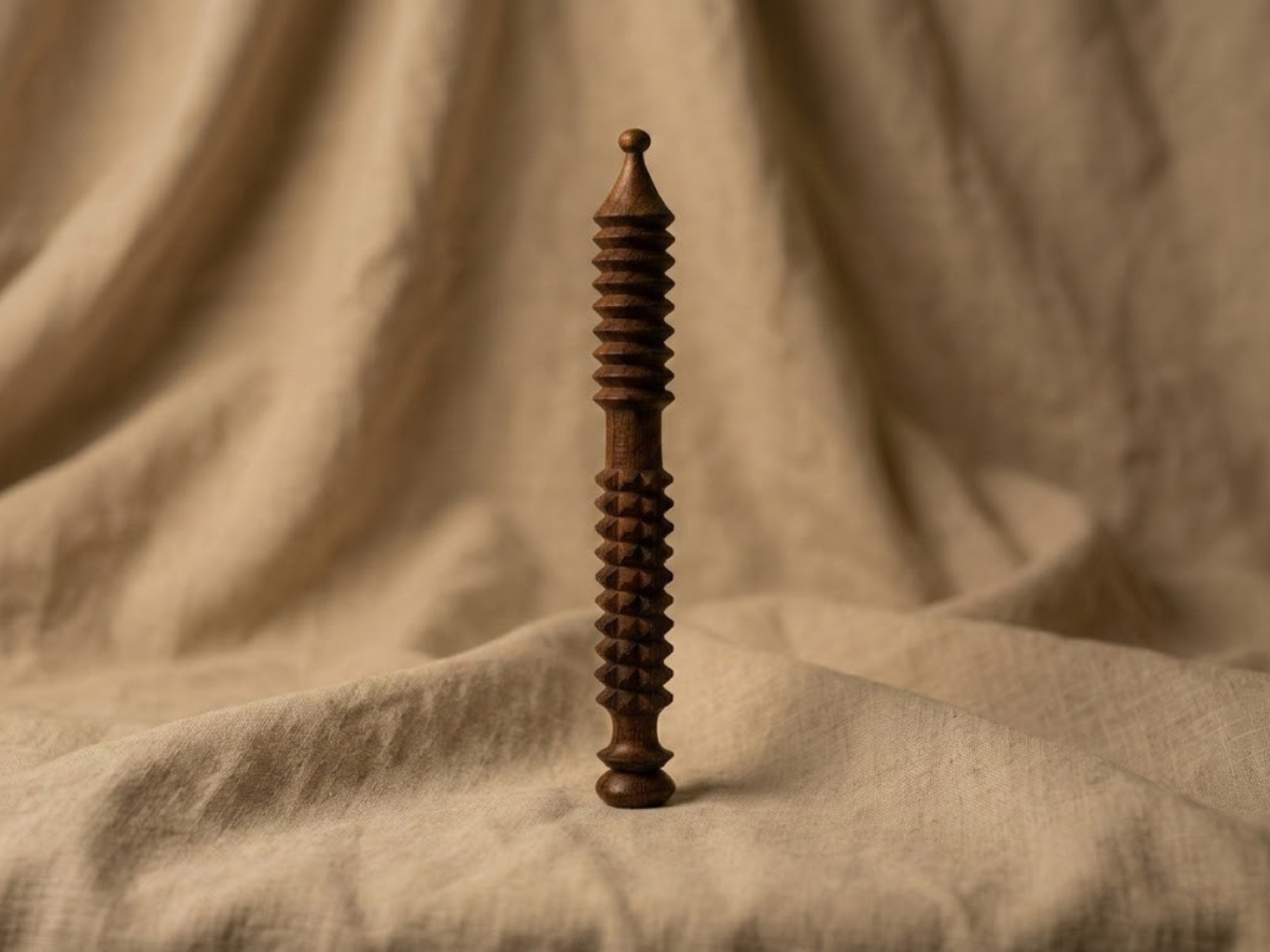 Wooden acupressure needle