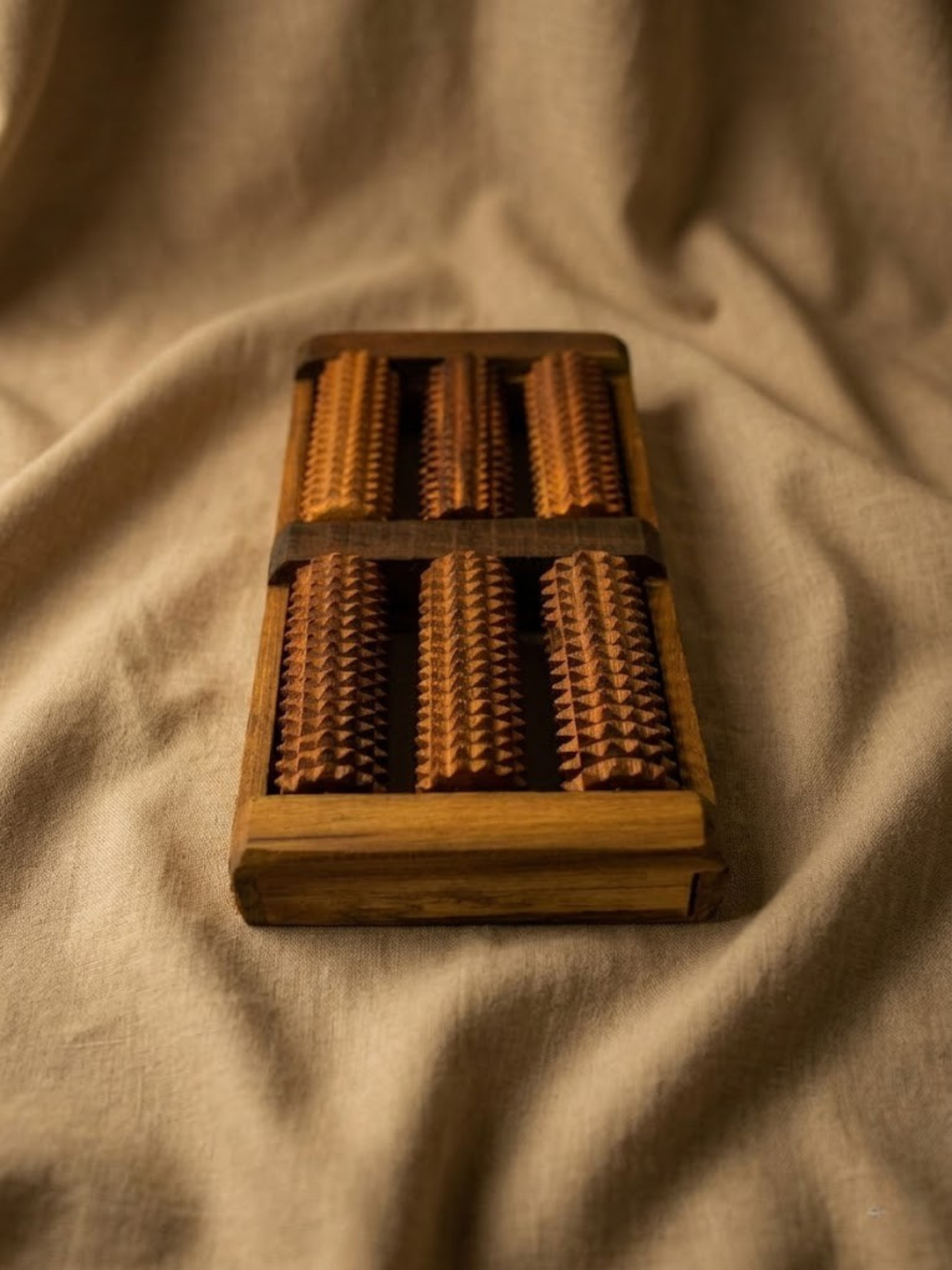 Handcrafted Wooden Feet Reflexology Roller – Therapeutic Massage Tool for Foot Pain Relief