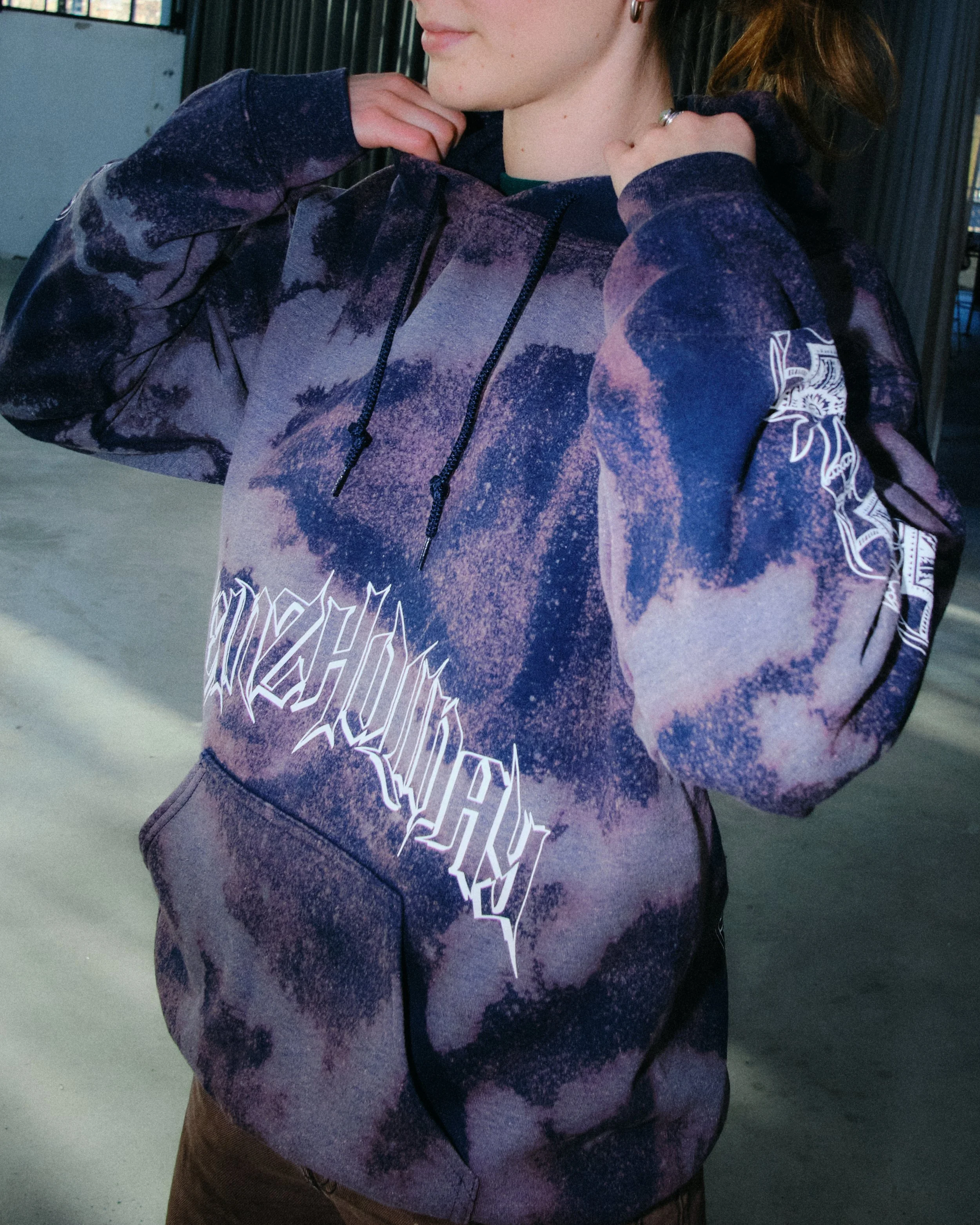 Hoodie Safaridays - Navy Blau Javel