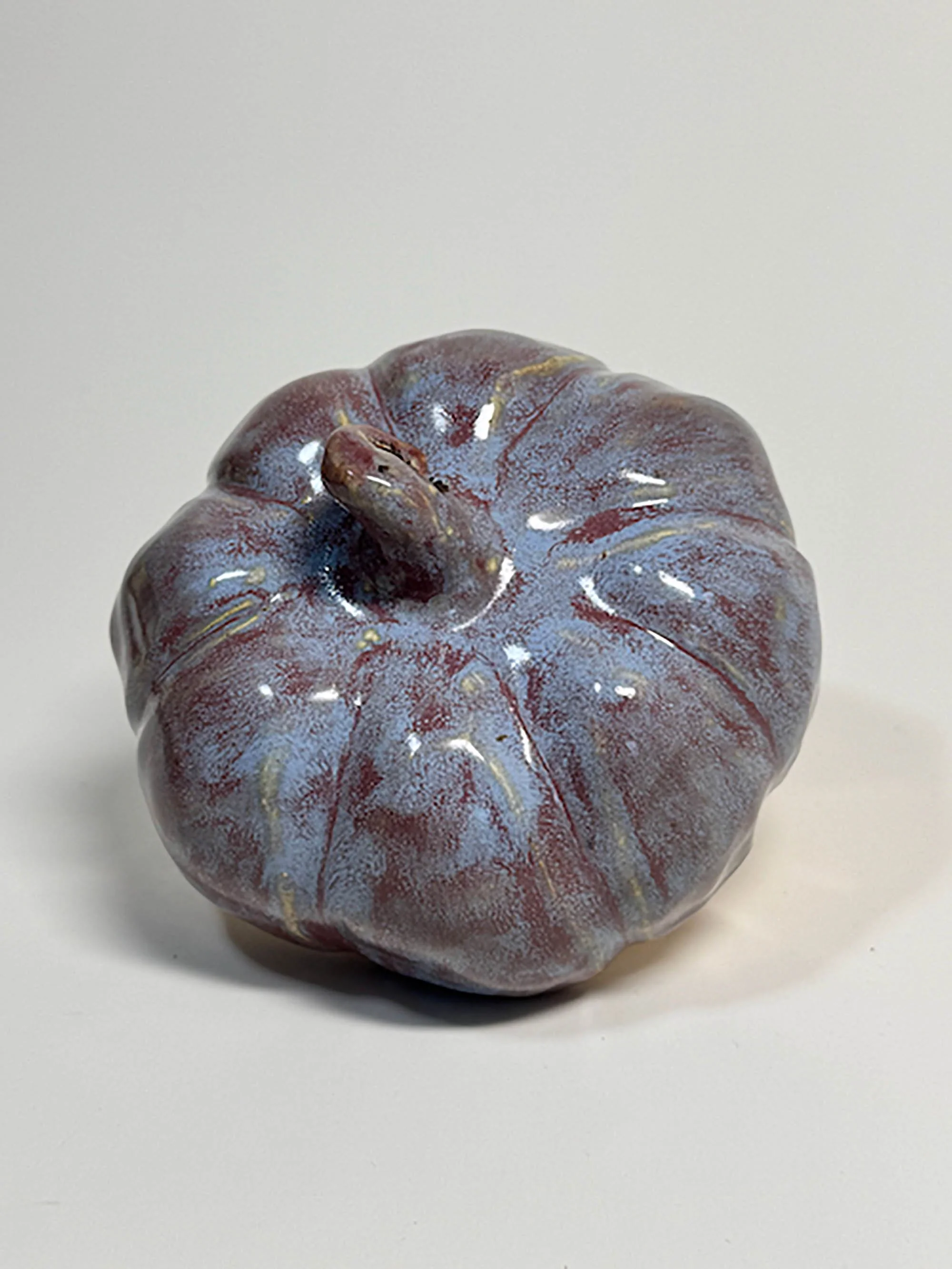 Decorative pumpkin in frosty hues