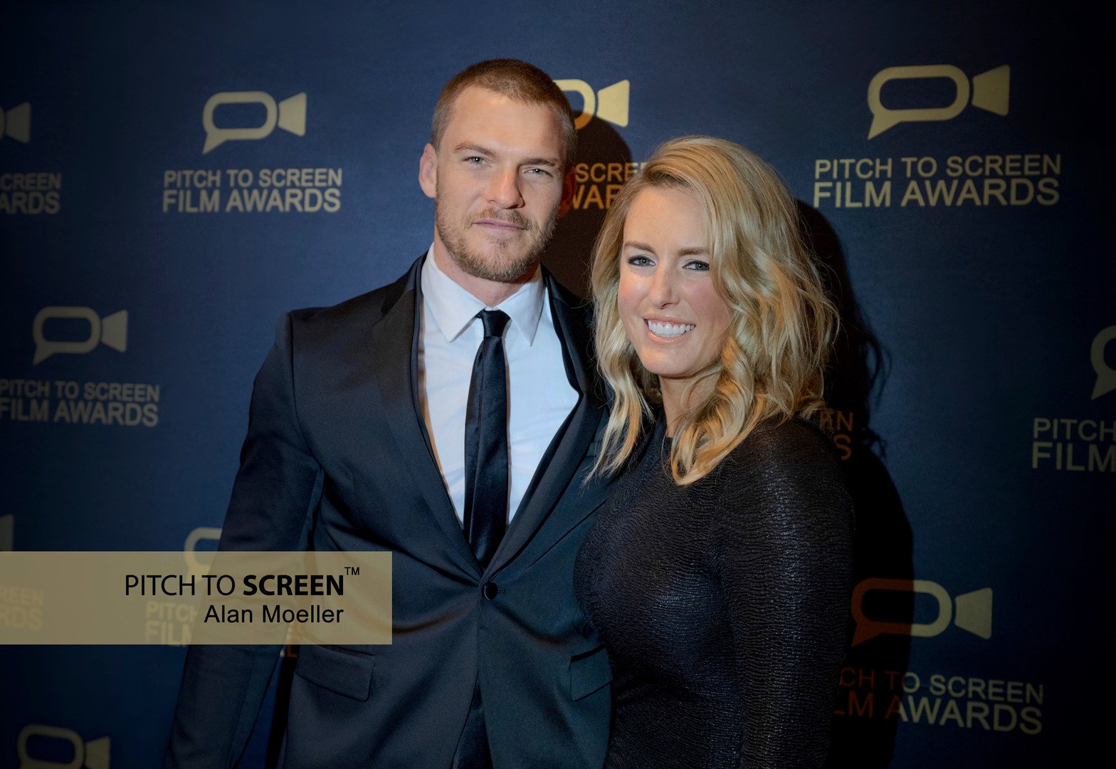 Award-winning Actor Alan Ritchson and Catherine Ritchson at the Red Carpet Reception at Film at Lincoln Center in New York City.