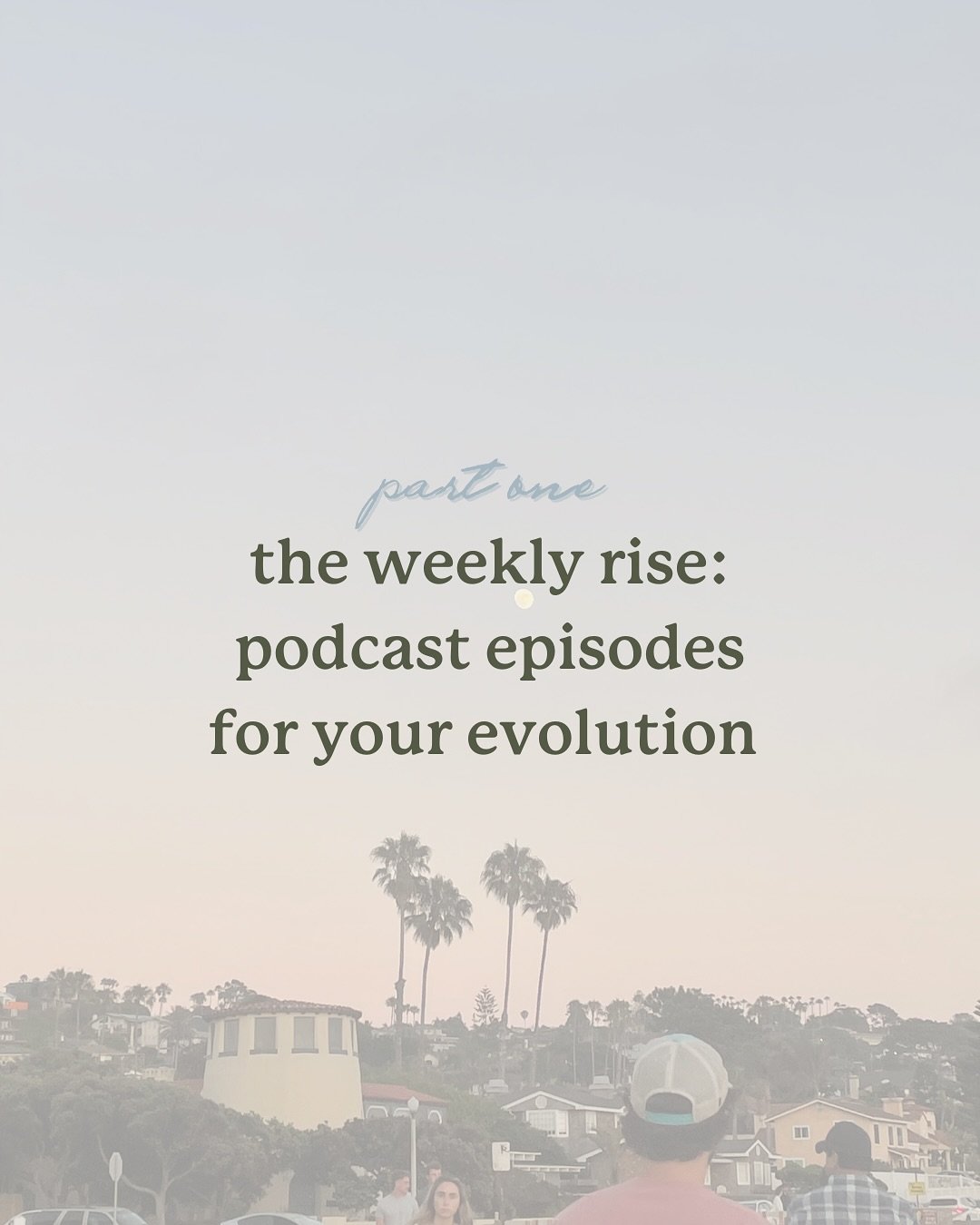 ✨Introducing The Weekly Rise &mdash; a new series sharing podcast episodes that make you pause mid-walk, tear up while folding laundry, or scribble down a quote to journal later.

Each week, we&rsquo;re curating one episode a day to help you reset yo