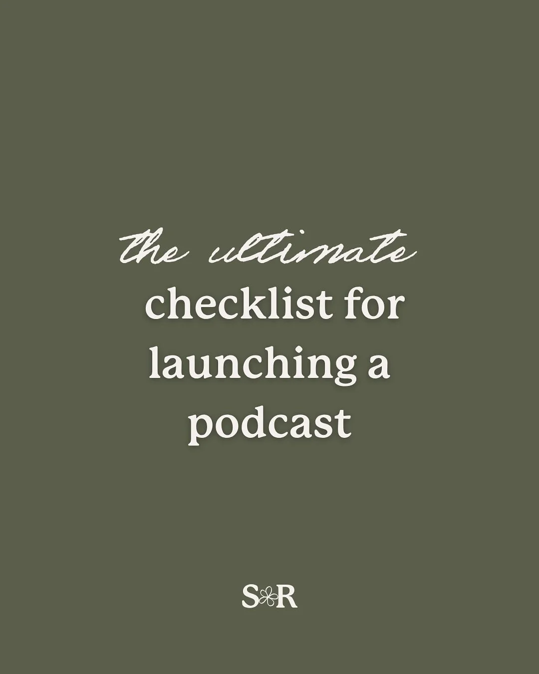 Thinking about launching a podcast but not sure where to start?

This Ultimate Podcast Launch Checklist breaks it down step-by-step&mdash;from refining your concept to creating a launch plan that actually builds momentum and doesn&rsquo;t feel too ov