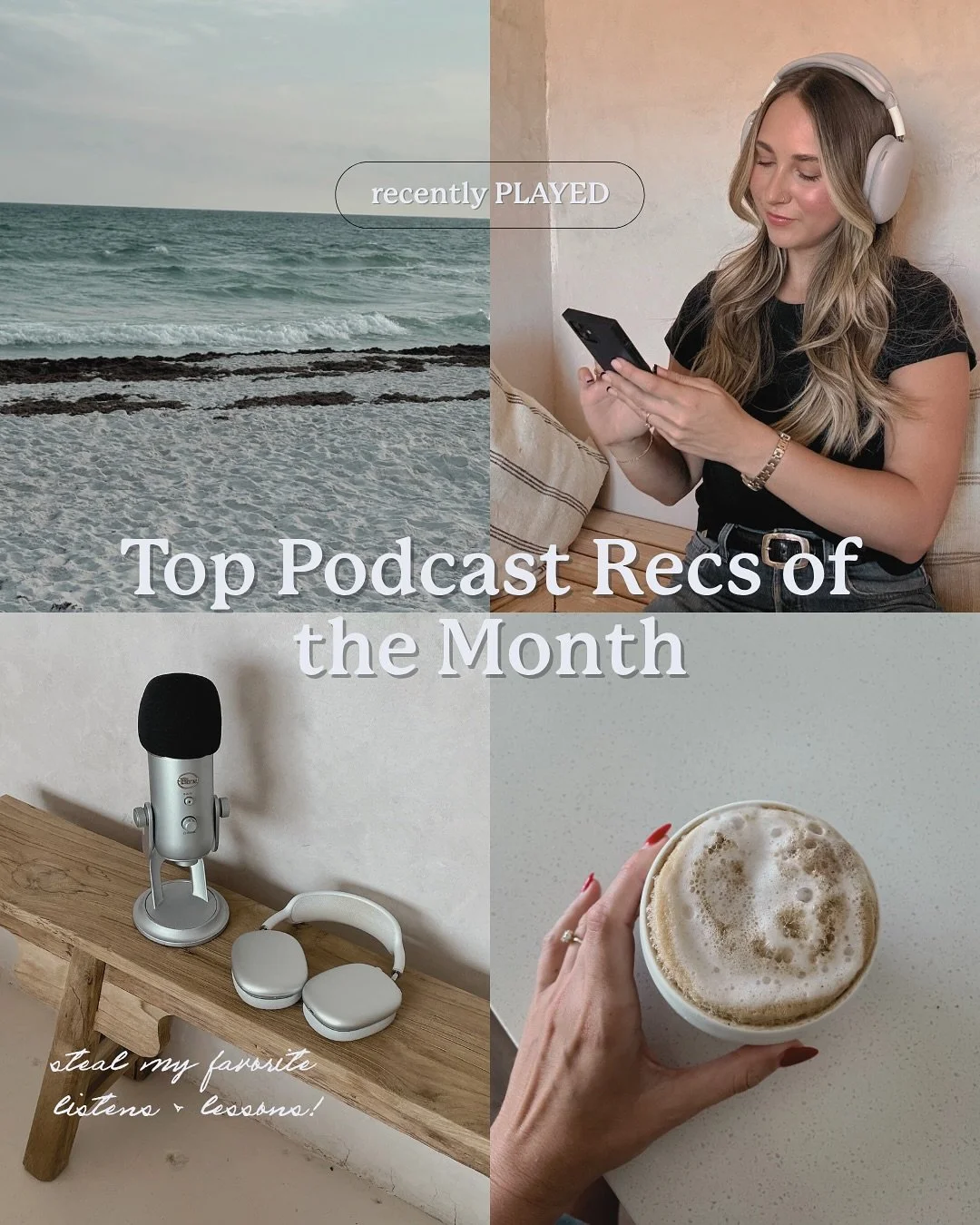 I&rsquo;ve been craving time to reflect and deepen self-connection this summer, so I thought I&rsquo;d share a little round-up of the podcast episodes that have stuck with me. Some have helped me better understand my body, others have made me feel le